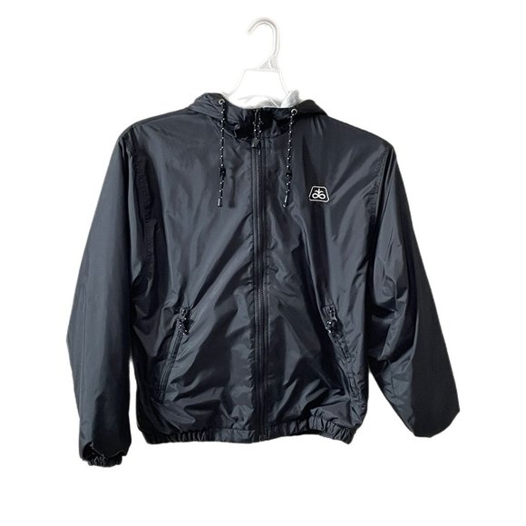 Page & Tuttle Men’s Size Small Black and White Windbreaker Jacket Pioneer Grain - Picture 1 of 6